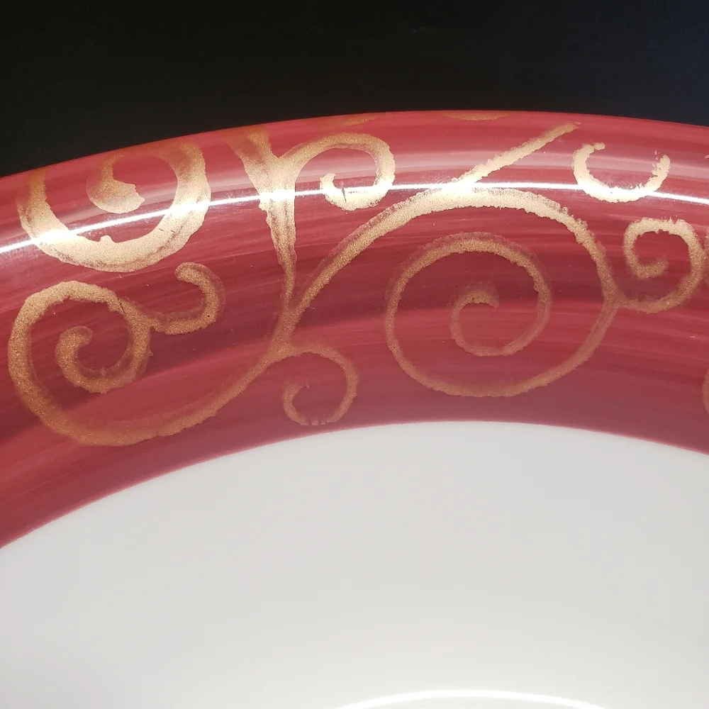 Unique Pier 1 Gold Swirl Large 12